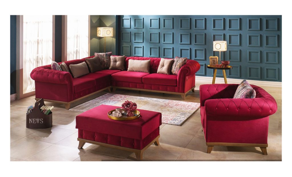 Bộ sofa tân cổ điển phòng khách Versay sang trọng