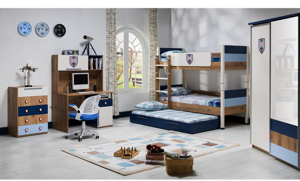Bộ nội thất phòng ngủ trẻ em Kampus nhập khẩu Châu Âu