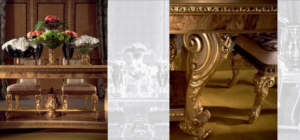 Bộ sưu tập nội thất phòng ăn cổ điển Grand Palace cao cấp nhập khẩu ý