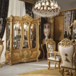 Bộ nội thất phòng ăn cổ điển Grand Palace Socci nhập khẩu Ý