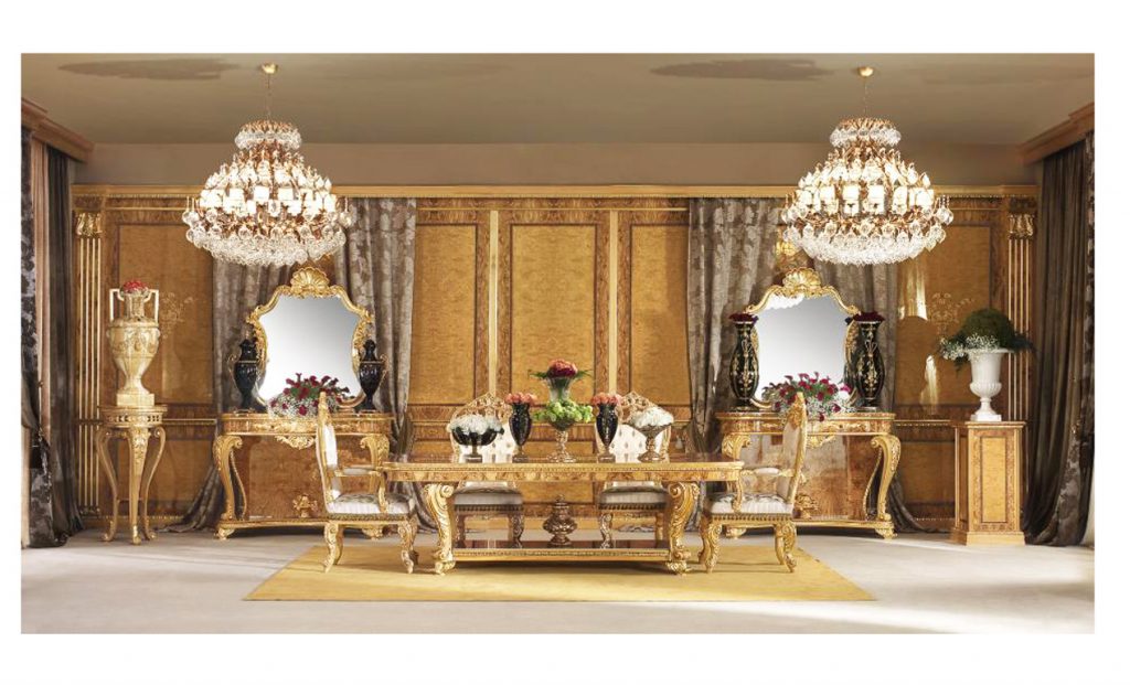 Bộ sưu tập nội thất phòng ăn cổ điển Grand Palace nhập khẩu ý