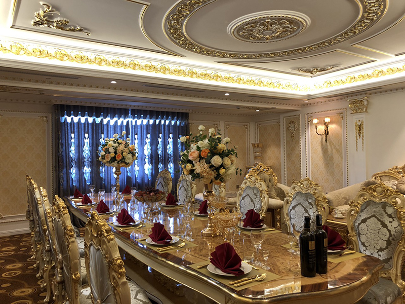 Dự án nội thất cổ điển phòng tổng thống tại Khách Sạn Hoàng Nhâm Lai Châu
