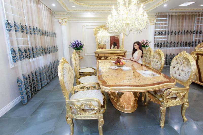 Bộ sưu tập nội thất phòng ăn Versailles nhập khẩu Ý