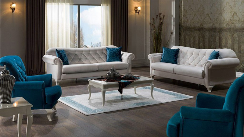 Bộ sofa nhập khẩu Châu Âu nội thất phòng khách Valentina