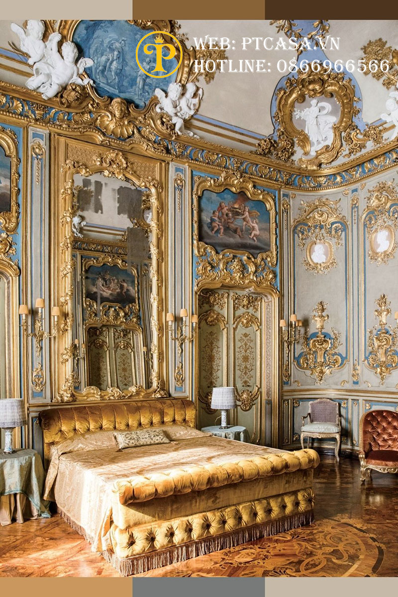 Phòng ngủ theo phong cách hoàng gia siêu sang