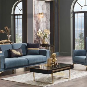 Bộ sưu tập sofa phòng khách Carlino - BELLONA xanh lục bảo cao cấp