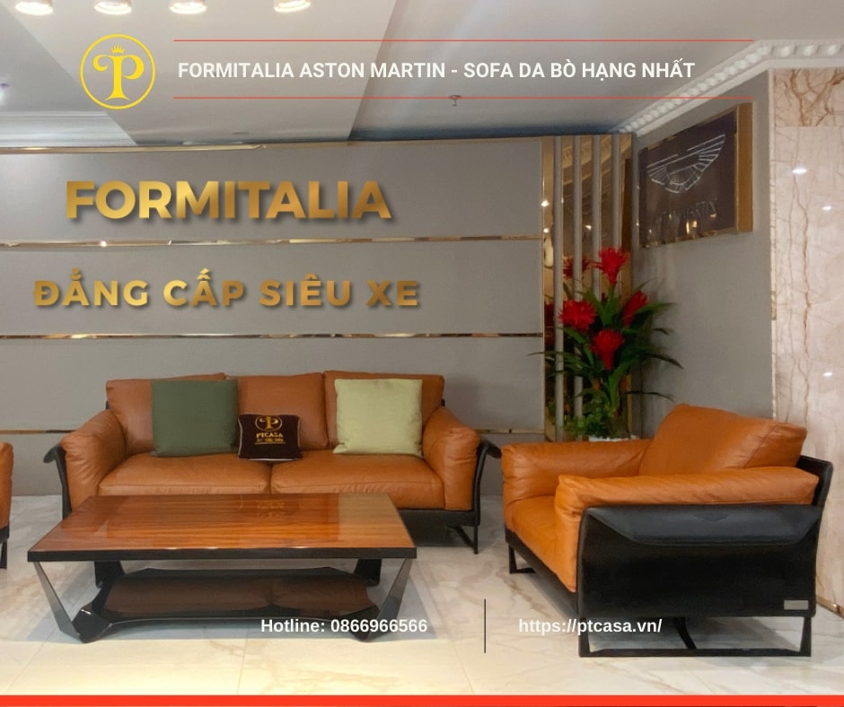 Những đặc điểm nổi bật của sofa da bò tót Formitalia Aston Martin