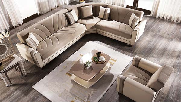 sofa phòng khách nhập khẩu Châu Âu 