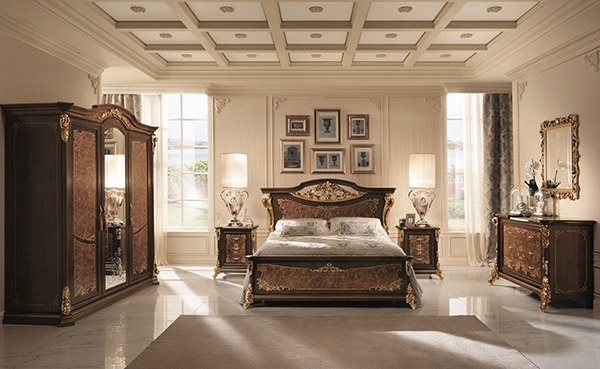 Giường ngủ tân cổ điển nghệ thuật đến từ gia đình Arredoclassic