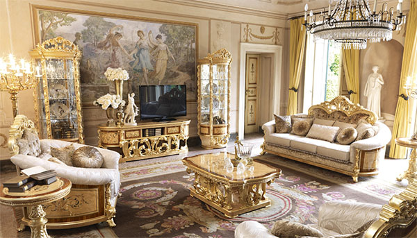 Nội thất phòng khách Versailles