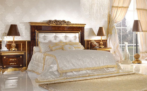 mẫu thiết kế phòng ngủ cổ điển Châu Âu