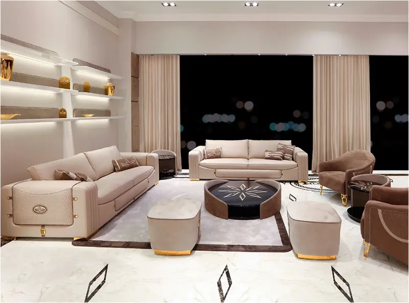 mẫu sofa phòng khách chung cư đẹp hiện đại