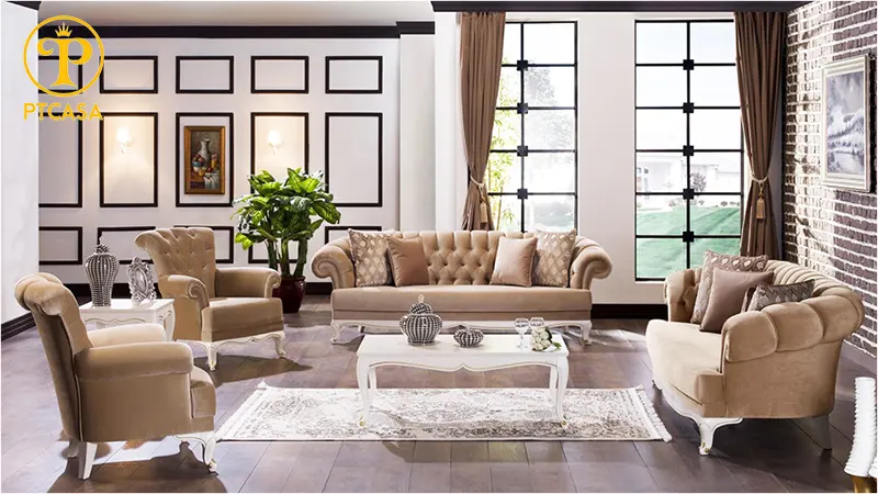 Sofa phong cách tay cuộn dáng hiện đại