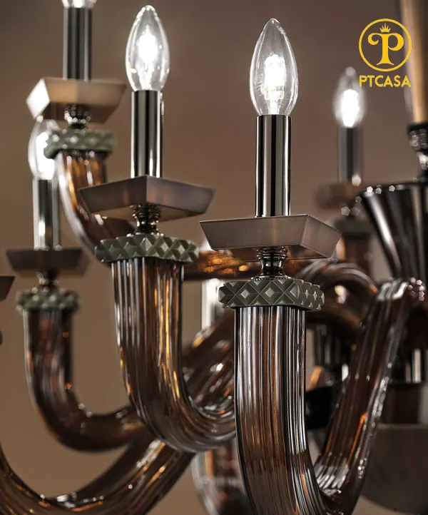 đèn chùm pha lê Ý được thiết kế một cách tinh tế